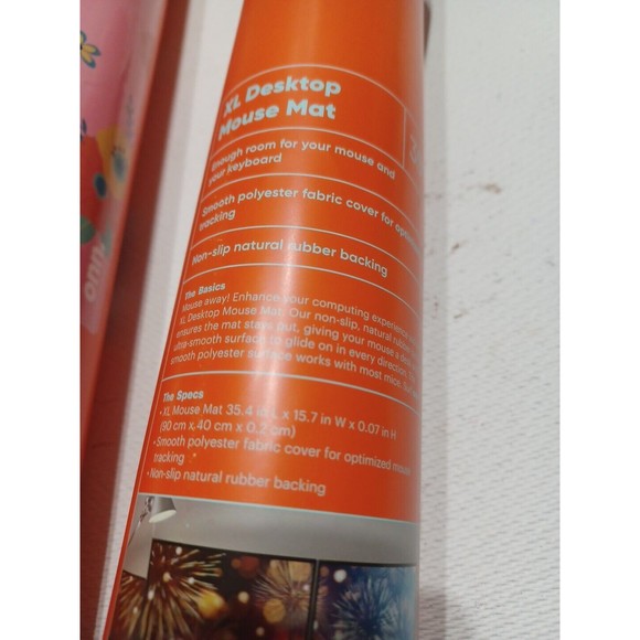 Surf Onn. XL Desktop Office Mouse Computer Keyboard Mat 35.4 "  Gaming Pink Flor - Picture 7 of 7